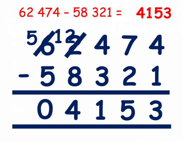 subtract-two-large-numbers-using-column-method-and-exchanging-worksheet-edplace